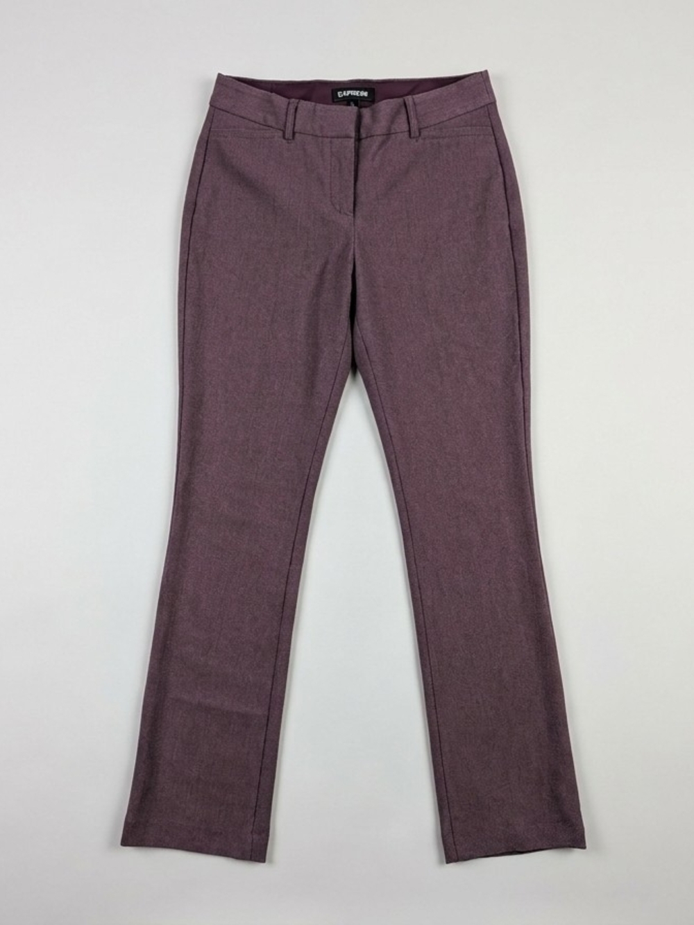 Express Straight Leg Pants in Plum